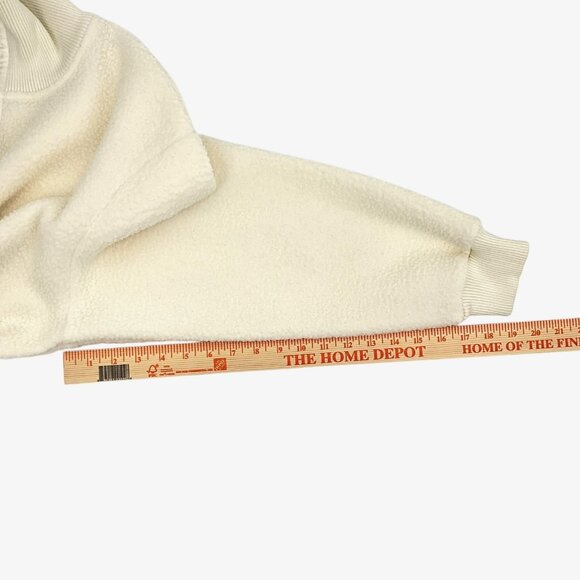 Varley Roselle Sweatshirt Womens Large White Fleece Half Zip Mock Neck Pullover - Picture 15 of 15